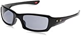 Oakley - Gafas de sol Rectangulares OO9238-04 para hombre, Polished Black/Grey (S3)