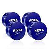 NIVEA Creme en pack de 4 (4 x 400 ml), crema universal hidratante de manos, cara y cuerpo para toda la familia, para una piel suave e hidratada, multiusos