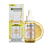 Garnier Sérum Anti Manchas con 3,5% de Vitamina C, Niacinamida y Ácido Salicílico. En 6 días reduce visiblemente las manchas oscuras y aporta luminosidad. Eficacia aprobada por laboratorios