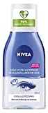 NIVEA Desmaquillador de Ojos Doble Acción (1 x 125 ml), líquido desmaquillante para el contorno de ojos sensible, limpieza facial rápida y suave