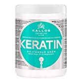 Kallos Kjmn Maska Do Włosów Z Keratyną Ułatwiająca Prostowanie Keratin 1000 Ml (Zielona) 1000 ml