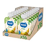 Nestlé Bolsita de puré de frutas, variedad 4 Frutas - Para bebés a partir de 4 meses - Paquete de 16 bolsitasx90g